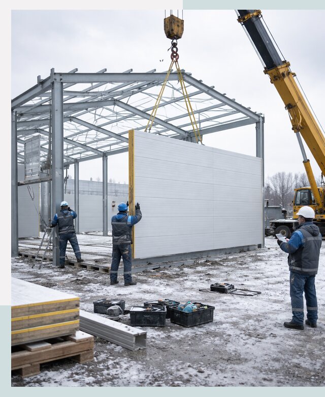 Строительство холодильных складов под ключ в Борзе